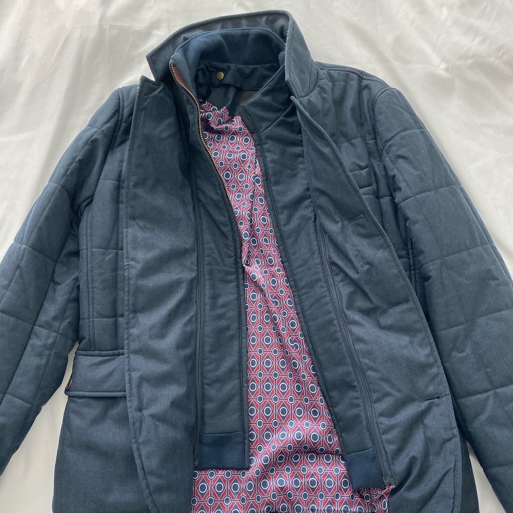 Ted Baker Men Jasper Quilted Blazer Jacket w/ Bib